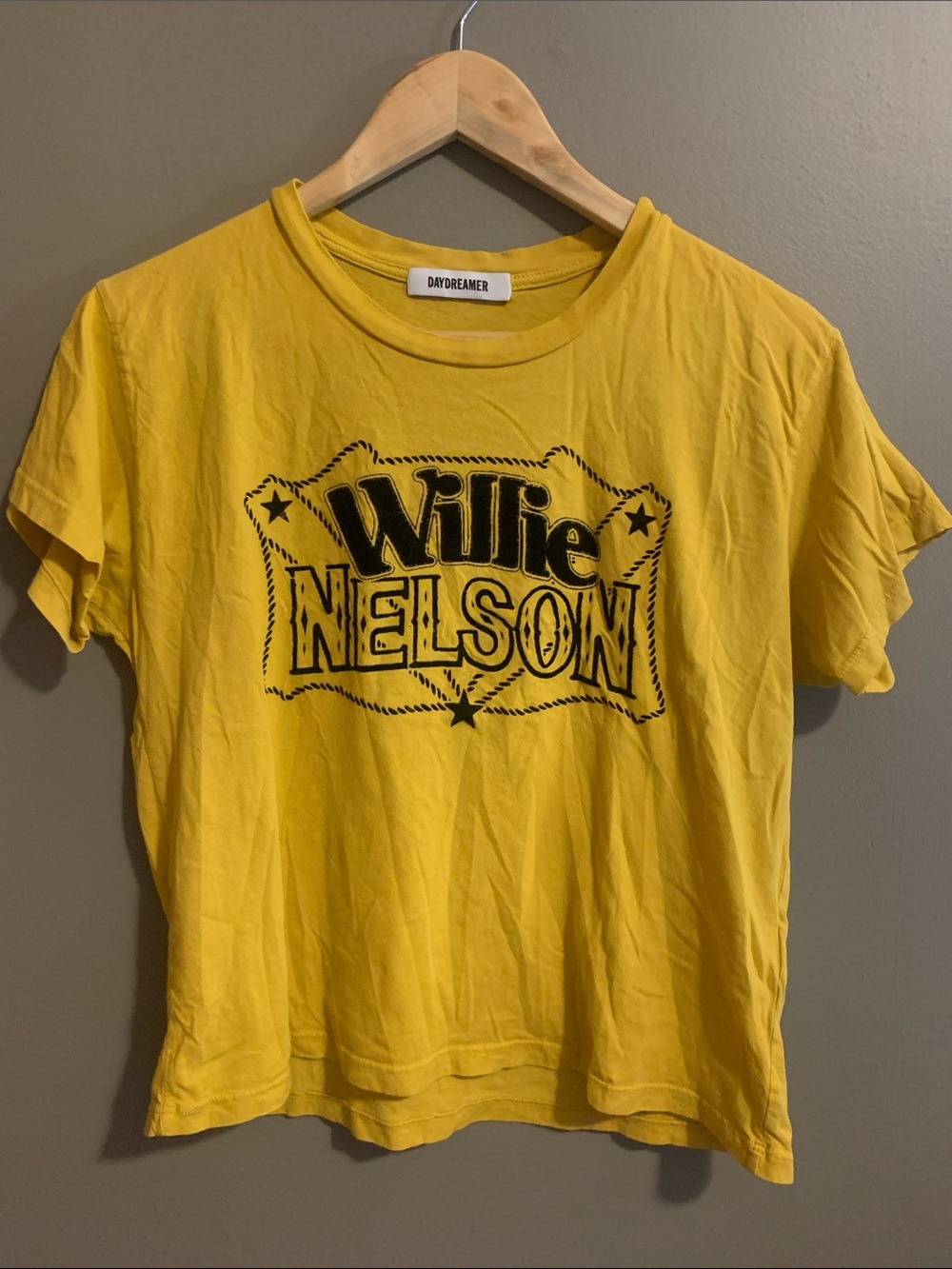 Daydreamer Yellow Willie Nelson Graphic Tee